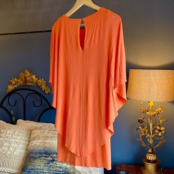 Trina Turk Coral Flowy Mini Dress - Picture 9 of 12